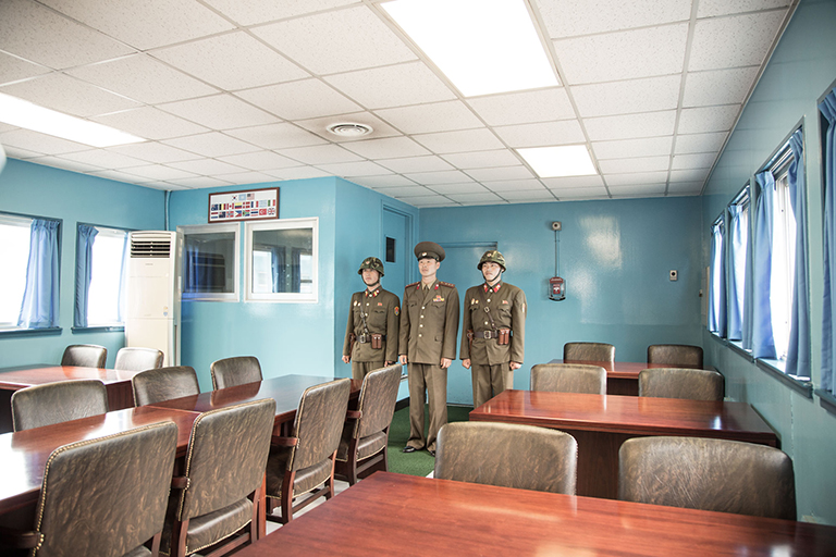 Non General and his friends pose for a photo in South Korea.